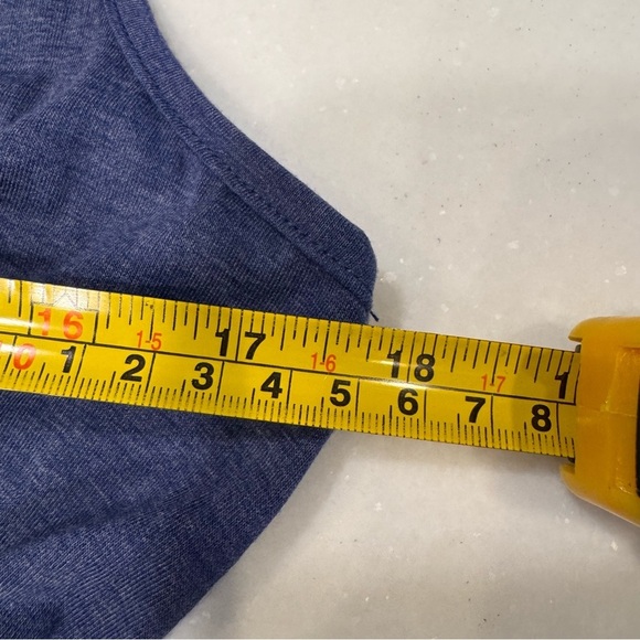 Halara Women’s Dress Deep V Neck Hi-Low Crossover Hem Flown Blue Sz M NWT - Picture 8 of 15